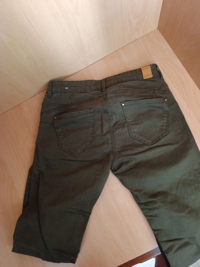 Pantalones mujer verde oliva