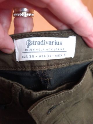 Pantalones mujer verde oliva
