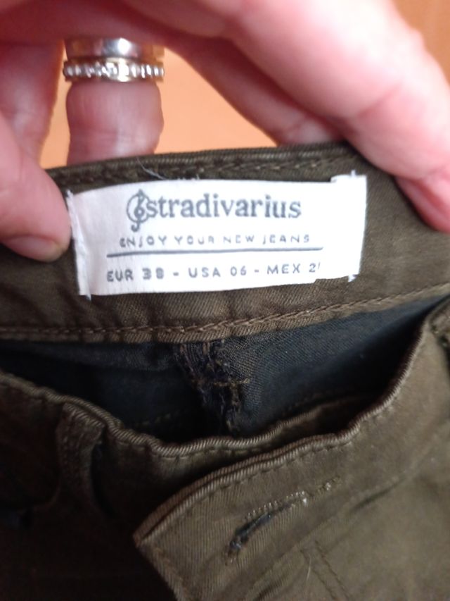 Pantalones mujer verde oliva