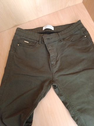 Pantalones mujer verde oliva