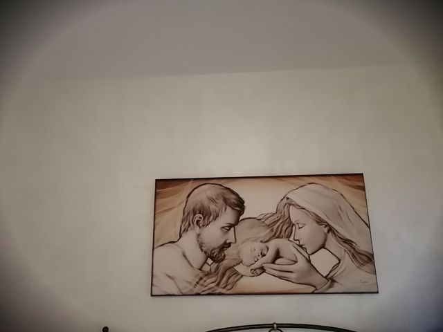 Natività, stampa su tela