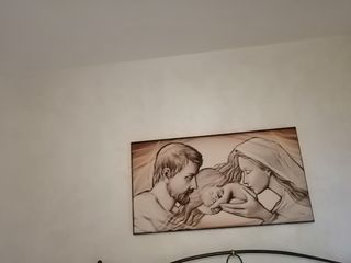 Natività, stampa su tela 