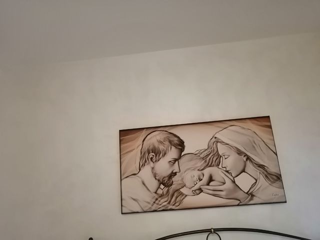 Natività, stampa su tela