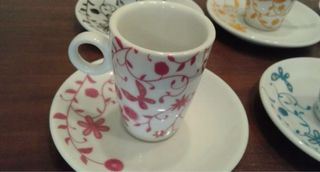 Juego café 6 tazas porcelana