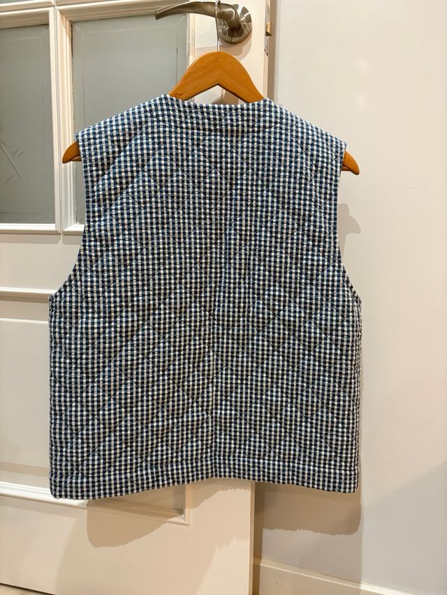 Chaleco acolchado mujer vichy M sin estrenar