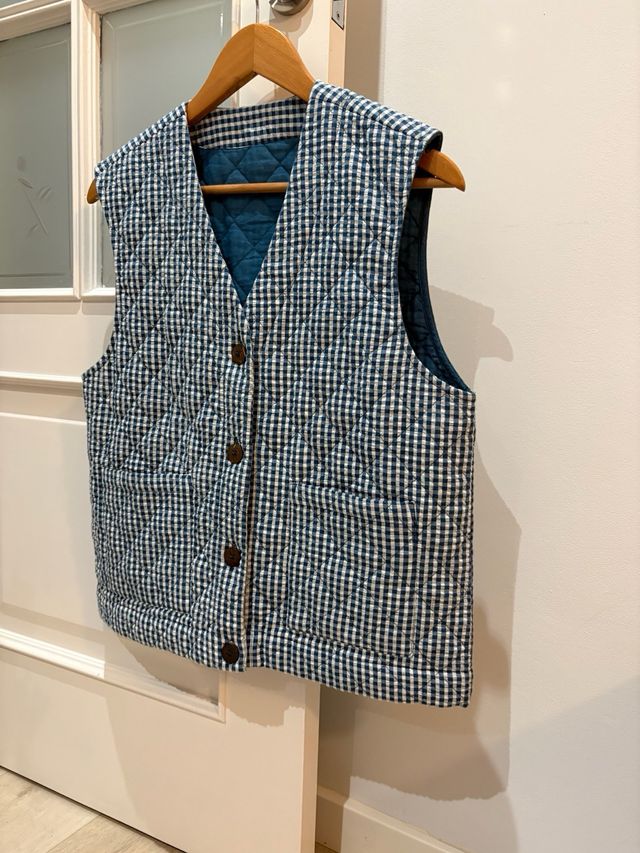 Chaleco acolchado mujer vichy M sin estrenar