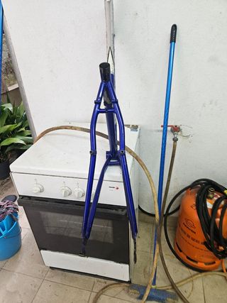 Cuadro acero barra baja 26 bikepaking 