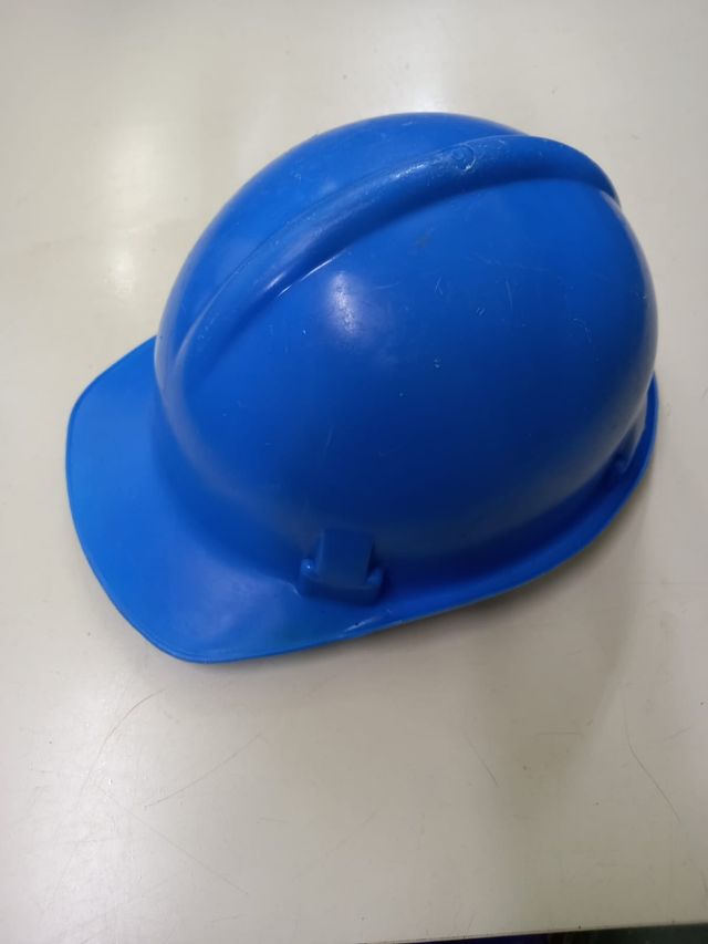 Casco de seguridad azul