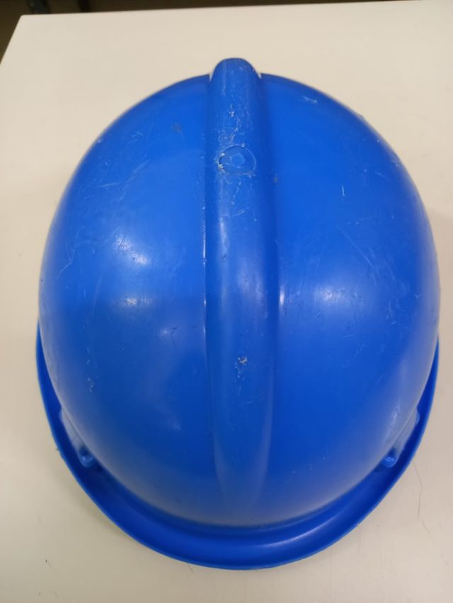Casco de seguridad azul