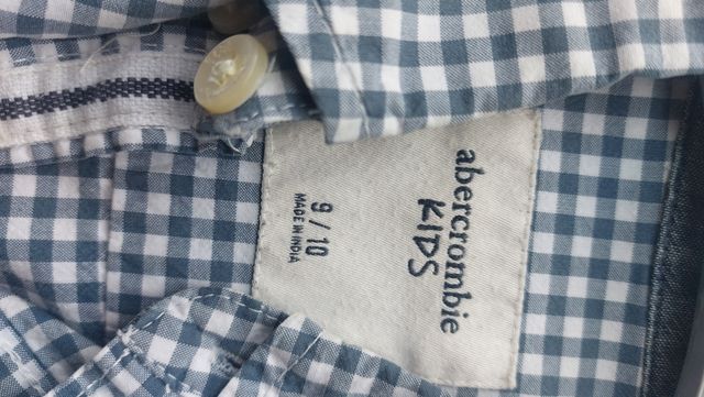 Camisa Abercrombie niño cuadros