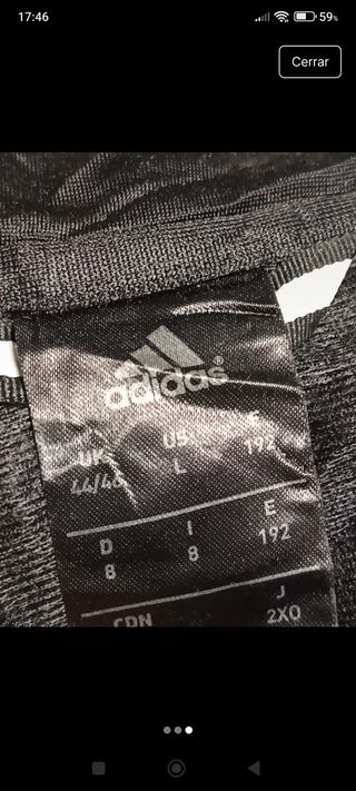 Chaqueta Adidas negra