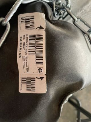 Saco boxeo Outshock 1200+soporte+guantes y vendas