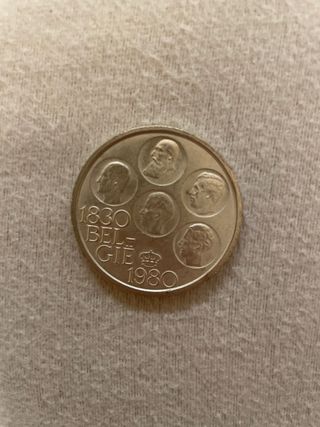 Moneda 150 Aniversario Bélgica 1830-1980