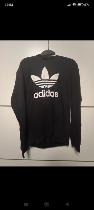 Sudadera Adidas negra vintage
