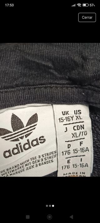 Sudadera Adidas negra vintage