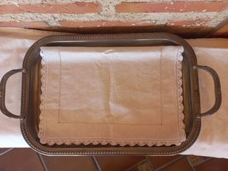 Bandeja metálica antigua