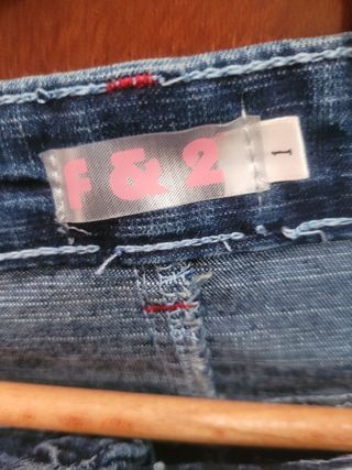 Falda vaquera F&2 con volantes - Talla 4