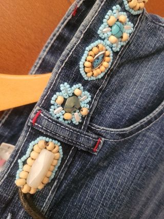 Falda vaquera F&2 con volantes - Talla 4