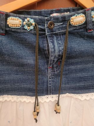 Falda vaquera F&2 con volantes - Talla 4