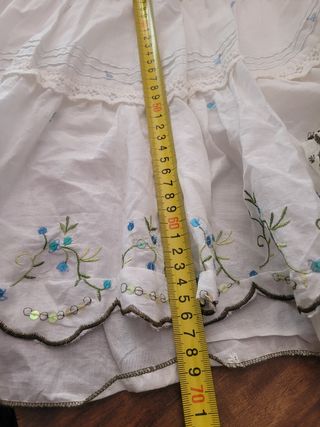 Falda vaquera F&2 con volantes - Talla 4