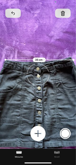 Minifalda tejana negra