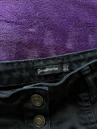 Minifalda tejana negra