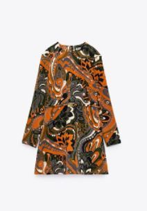 Vestido estampado Zara