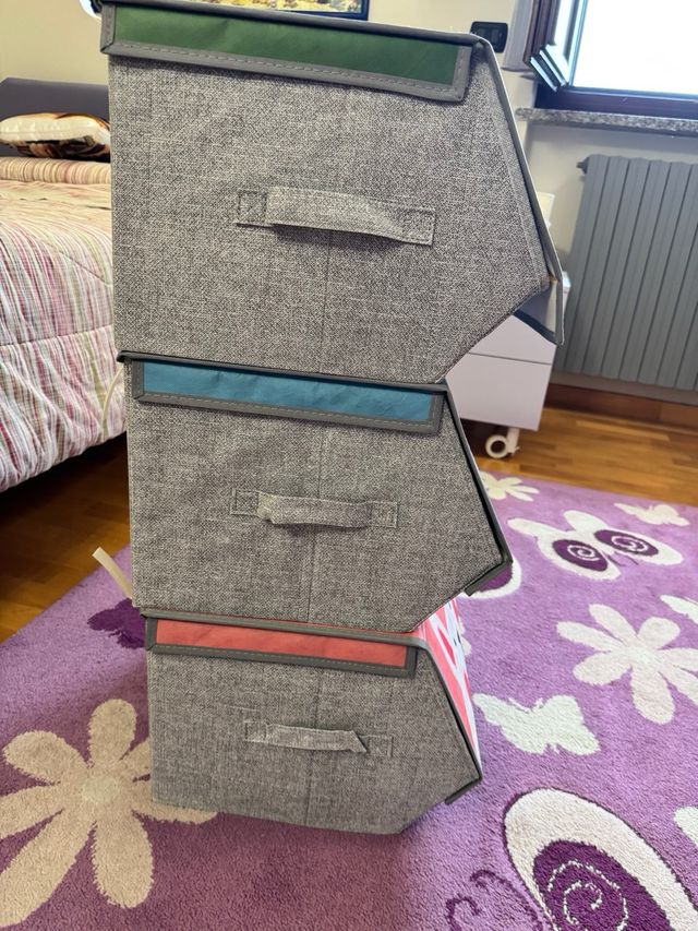 3 contenitori portaoggetti Songmics