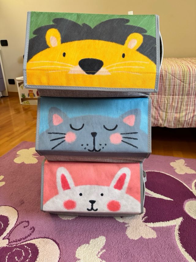 3 contenitori portaoggetti Songmics