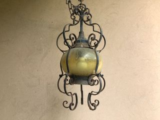 Lampadario con vetro a bolla (1 lampadina)