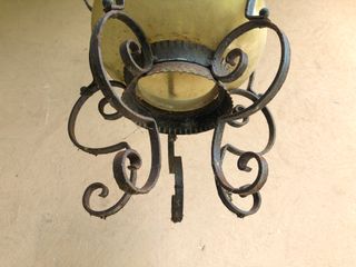 Lampadario con vetro a bolla (1 lampadina)