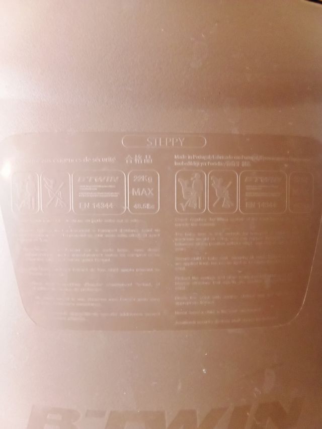 Silla bicicleta bebes usada 3 veces.