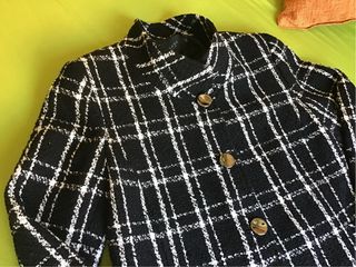 Chaqueta Tweed Blanco&Negro T42