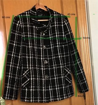 Chaqueta Tweed Blanco&Negro T42