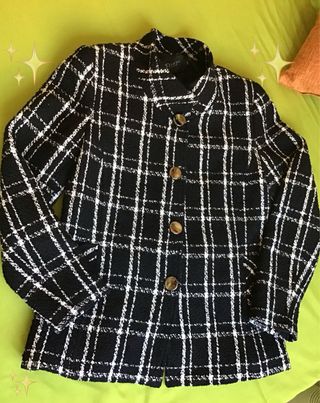 Chaqueta Tweed Blanco&Negro T42