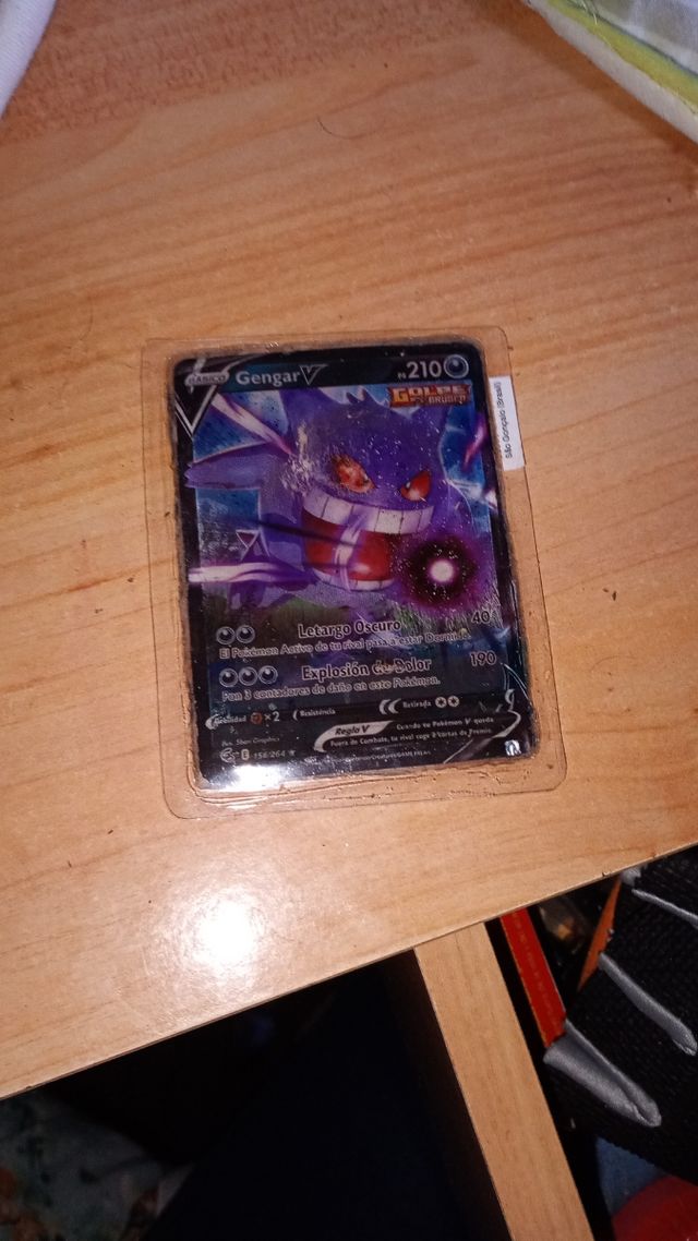 Gengar V Pokémon -Carta en funda grec cristalizada