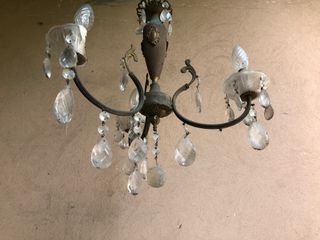 Lampadario corpo in legno (3 lampadine)