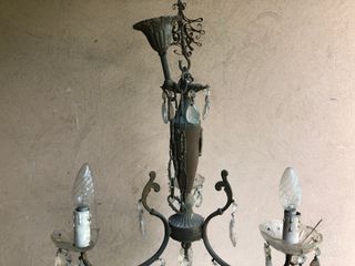 Lampadario corpo in legno (3 lampadine)