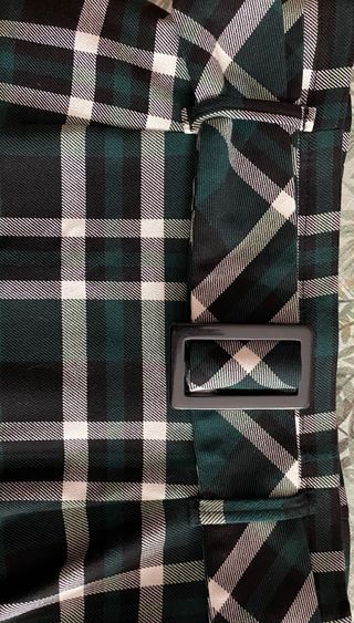Falda de mujer  larga de cuadro de zara 