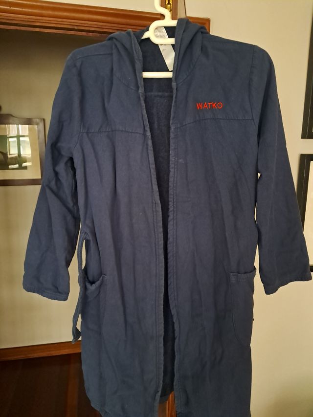 Albornoz niño Decathlon azul - Talla XS