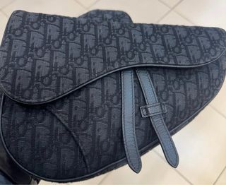 Bolso Dior Saddle - Jacquard Negro