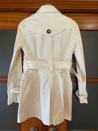 Abrigo Gabardina blanco de Fórmula Joven