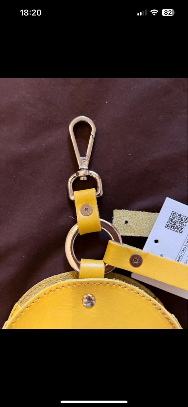 Monedero Zara Piel Amarilla