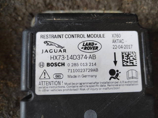 Kit airbag Jaguar F-pace (2015) 2.0 SD4 AWD( y_517