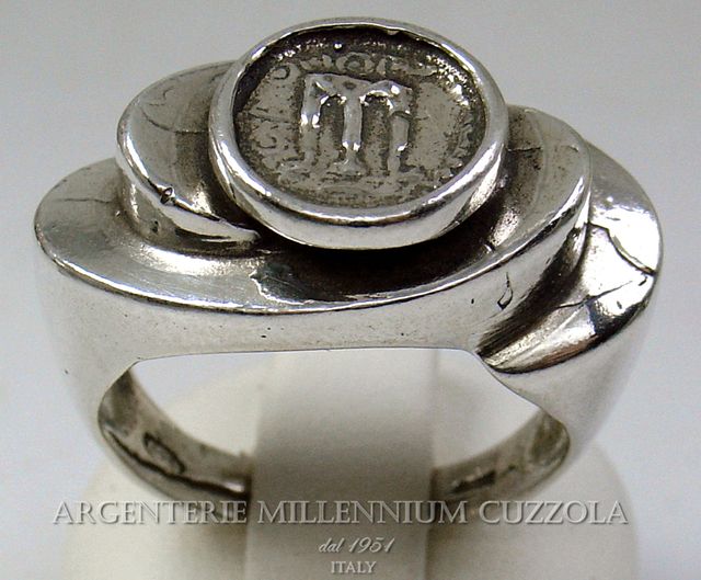 Anelli MoneteArgento925 Tripode Münzring SILBER925