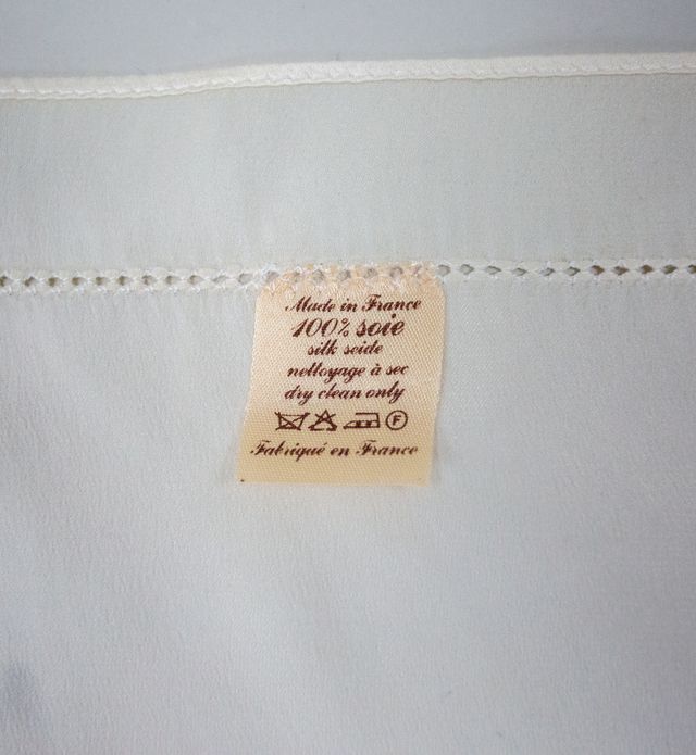 Pañuelo de seda blanco de Chantal Thomas