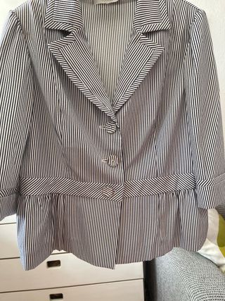 Americana rayas Zendra azul marino