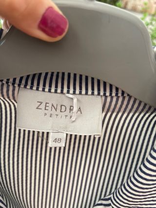 Americana rayas Zendra azul marino
