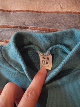 Camisola cardada 5-6 anos