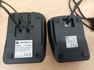 Bases teléfonos Motorola S102. Buen estado.